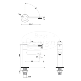 "Ore-Ribera" toiletkraan RVS-304 - Artikelnr.: 4010770