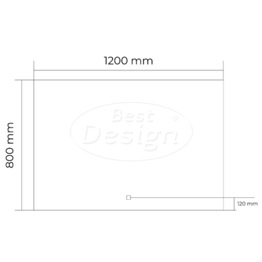 "Angola" Spiegel incl. LED B=120cm x H=80cm - Artikelnr.: 4010920