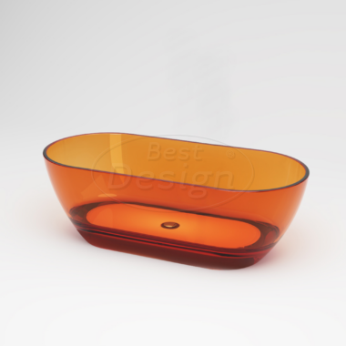 Color "Transpa-Orange" vrijstaand bad 170 x 78 x 56 cm - Artikelnr.: 4016620