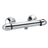 Chrome "Light" douchethermostaat (opbouw) - Artikelnr.: 3801650