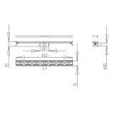 "Nice" douchegoot zonder flens 80 cm - Artikelnr.: 4001100