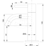 Chrome "Aquapro" toiletkraan - Artikelnr.: 3896140