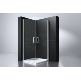 "Erico" vierkante cabine met 2 deuren 90x90x192cm NANO glas 6mm - Artikelnr.: 3875260