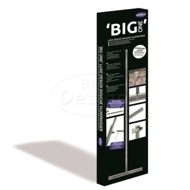 "Big-One" luxe design douche vloerwisser incl.safety grip Chr / RVS - Artikelnr.: 3804190