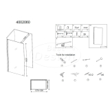 "Erico 1400" inloopdouche 137-139 cm NANO 8 mm glas - Artikelnr.: 4002060