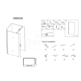 "Erico 1100" inloopdouche 105-107cm NANO 8mm glas - Artikelnr.: 3880020