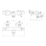 Chrome "Heavy" badthermostaat (opbouw) - Artikelnr.: 3815020