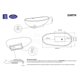 "Earth" vrijstaand bad "Just-Solid" 180x84x56cm - Artikelnr.: 4002470