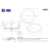 "Cirkel" vrijstaand bad "Just-Solid" diam:153 cm - Artikelnr.: 4004520