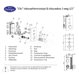 "Dijon" inbouwthermostaat & inb.box 2-weg 1/2" Sunny-Bronze - Artikelnr.: 4017780