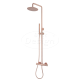 "Lyon" thermostatische regendouche-opbouwset Rosé-Mat-Goud - Artikelnr.: 4008070