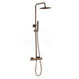 "Dijon-300" thermostatische regendouche-opbouwset Sunny Bronze - Artikelnr.: 4013440