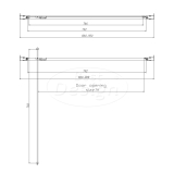 "Arkos-Nancy-90" nisdeur 90 x 200 cm Nano Glas 8 mm - Artikelnr.: 4017370