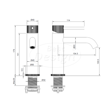 "High-End Chrome" wastafelmengkraan chroom - Artikelnr.: 4018630